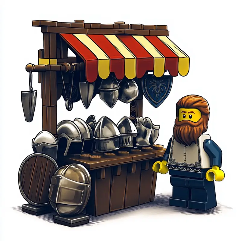 BrickQuest Marktplatz - Rüstungen für Deinen Helden kaufen
